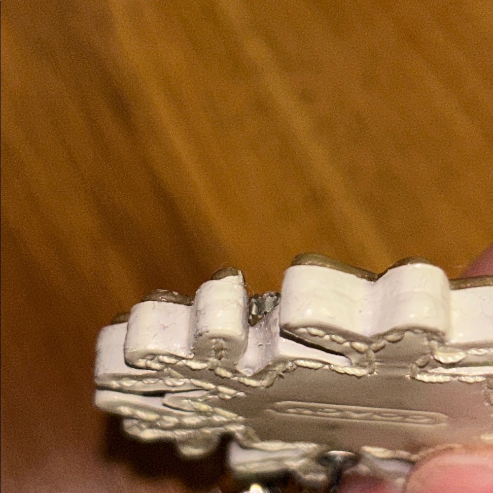 Coach Snowflake ❄️ Leather Keychain Bag Charm - Picture 13 of 15